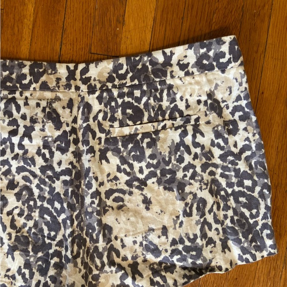 Gray and Cream Colored Linen Joie Shorts - Picture 8 of 10